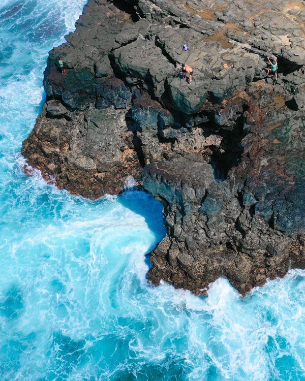 Picutre of the island south coast cliffs