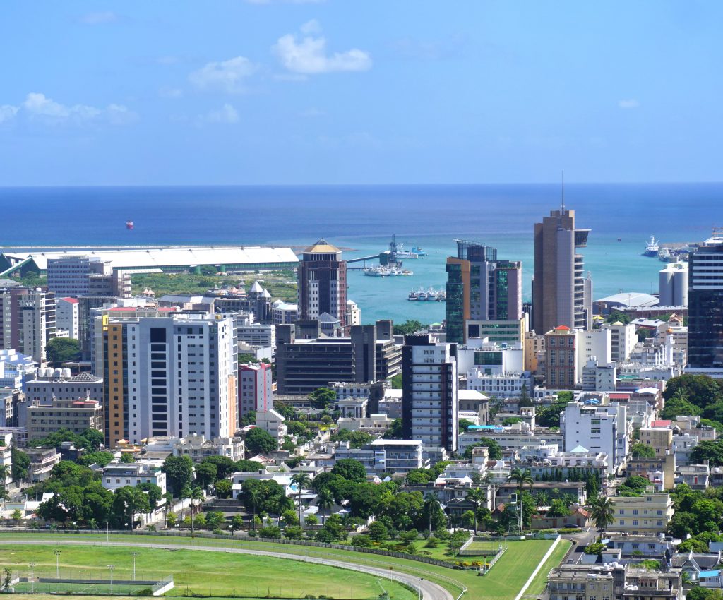 Aerial Panorama Of Port Louis Mauritius Skyline Aerial Panorama Of Port Louis Mauritius Skyline